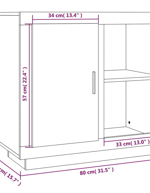 Загрузите изображение в средство просмотра галереи, Servantă, stejar afumat, 80x40x75 cm Lando - Lando
