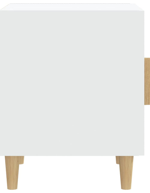 Încărcați imaginea în vizualizatorul Galerie, Noptiere, 2 buc., alb, lemn prelucrat - Lando
