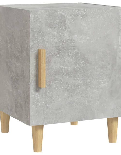 Încărcați imaginea în vizualizatorul Galerie, Noptiere, 2 buc., gri beton, lemn prelucrat - Lando
