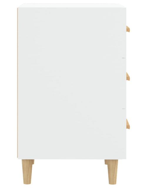 Загрузите изображение в средство просмотра галереи, Noptieră, alb, 40x40x66 cm, lemn compozit - Lando
