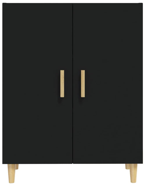 Încărcați imaginea în vizualizatorul Galerie, Servantă, negru, 70x34x90 cm, lemn prelucrat Lando - Lando
