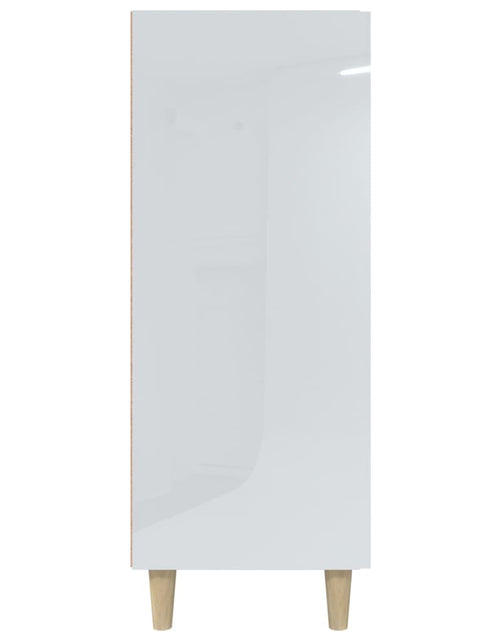 Încărcați imaginea în vizualizatorul Galerie, Servantă, alb extralucios, 69,5x34x90 cm, lemn compozit - Lando
