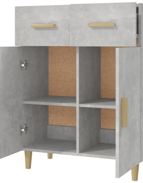 Загрузите изображение в средство просмотра галереи, Măsuță de cafea, gri beton, 69,5x34x89 cm, lemn prelucrat Lando - Lando
