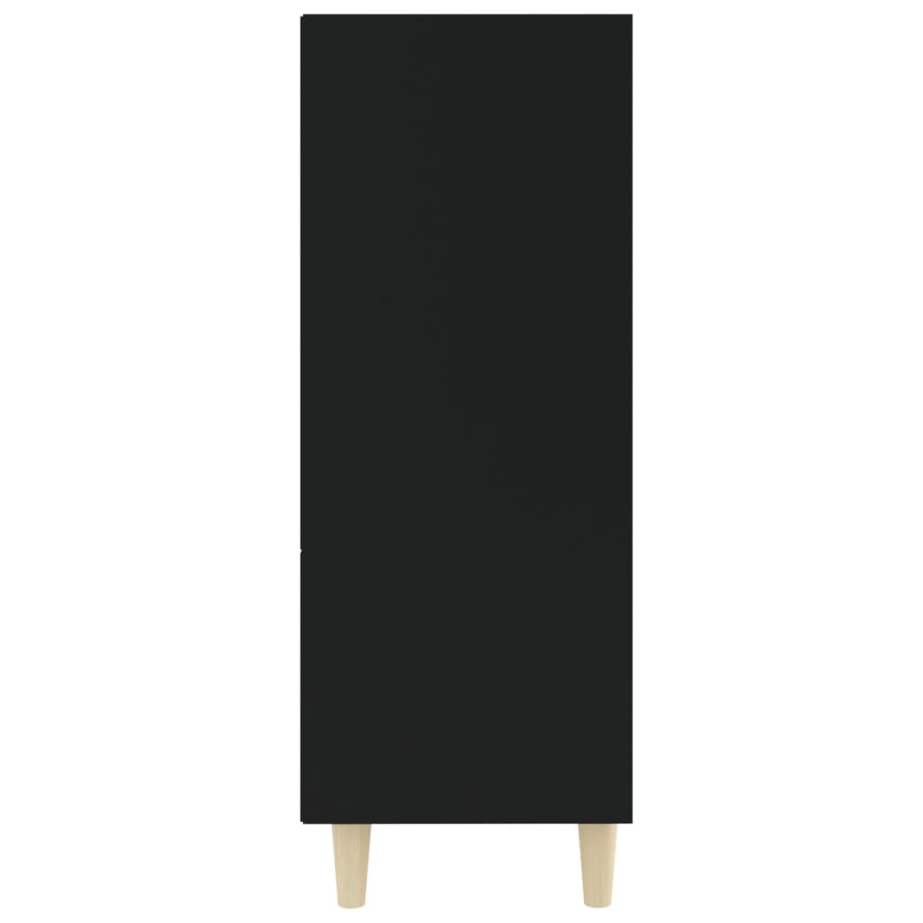 Servantă, negru, 69,5x32,5x90 cm, lemn prelucrat - Lando