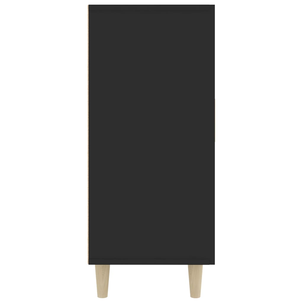 Servantă, negru, 90x34x80 cm, lemn compozit Lando - Lando