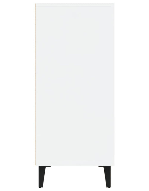 Загрузите изображение в средство просмотра галереи, Servantă, alb extralucios, 90x34x80 cm, lemn compozit Lando - Lando
