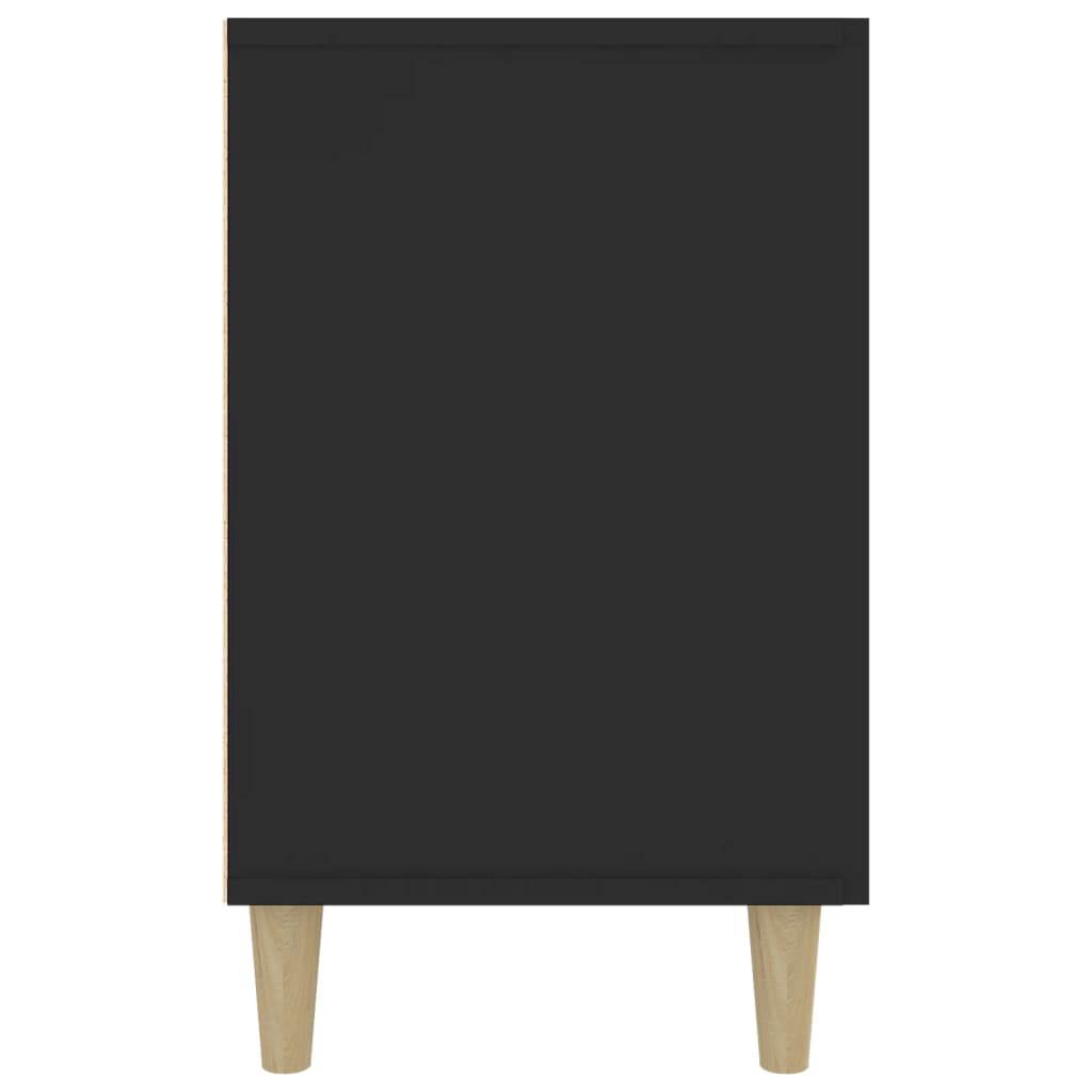 Servantă, negru, 100x36x60 cm, lemn compozit Lando - Lando
