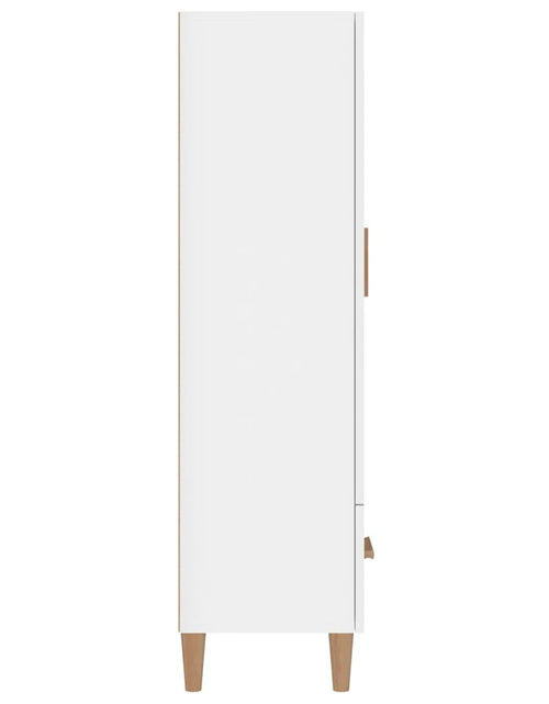 Загрузите изображение в средство просмотра галереи, Dulap înalt, alb extralucios, 70x31x115 cm, lemn prelucrat Lando - Lando

