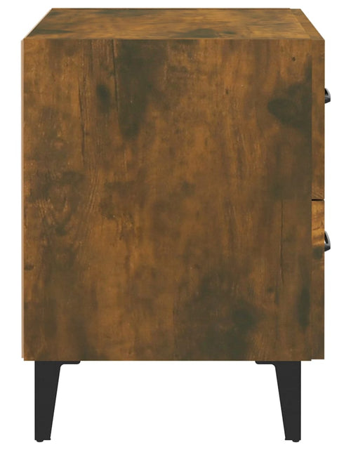 Încărcați imaginea în vizualizatorul Galerie, Noptieră, stejar fumuriu, 40x35x47,5 cm - Lando
