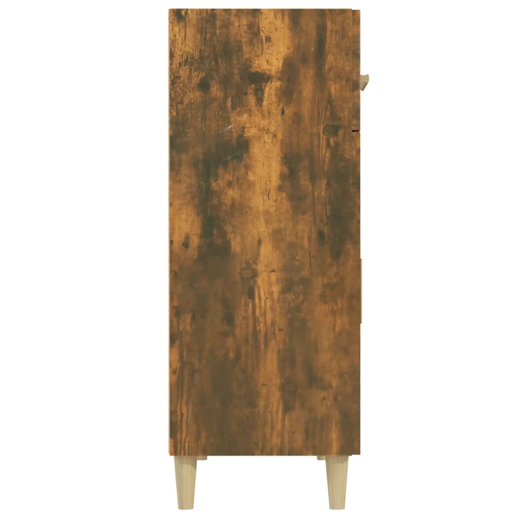 Servantă, stejar fumuriu, 69,5x34x89 cm, lemn prelucrat Lando - Lando