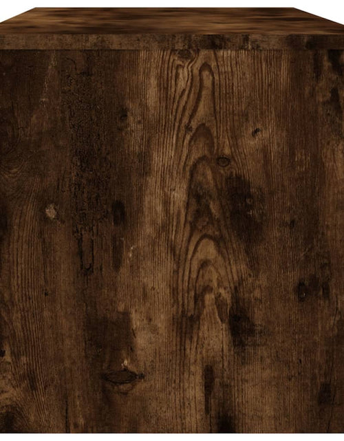 Încărcați imaginea în vizualizatorul Galerie, Comodă TV, stejar fumuriu, 100x40x40 cm, lemn compozit Lando - Lando
