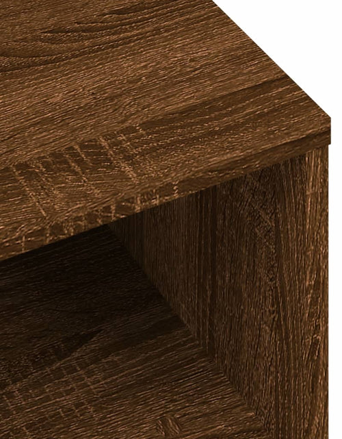 Încărcați imaginea în vizualizatorul Galerie, Comodă TV, stejar maro, 80x40x40 cm, lemn prelucrat - Lando
