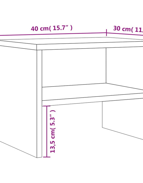 Încărcați imaginea în vizualizatorul Galerie, Noptieră, gri sonoma, 40x30x30 cm, lemn prelucrat - Lando

