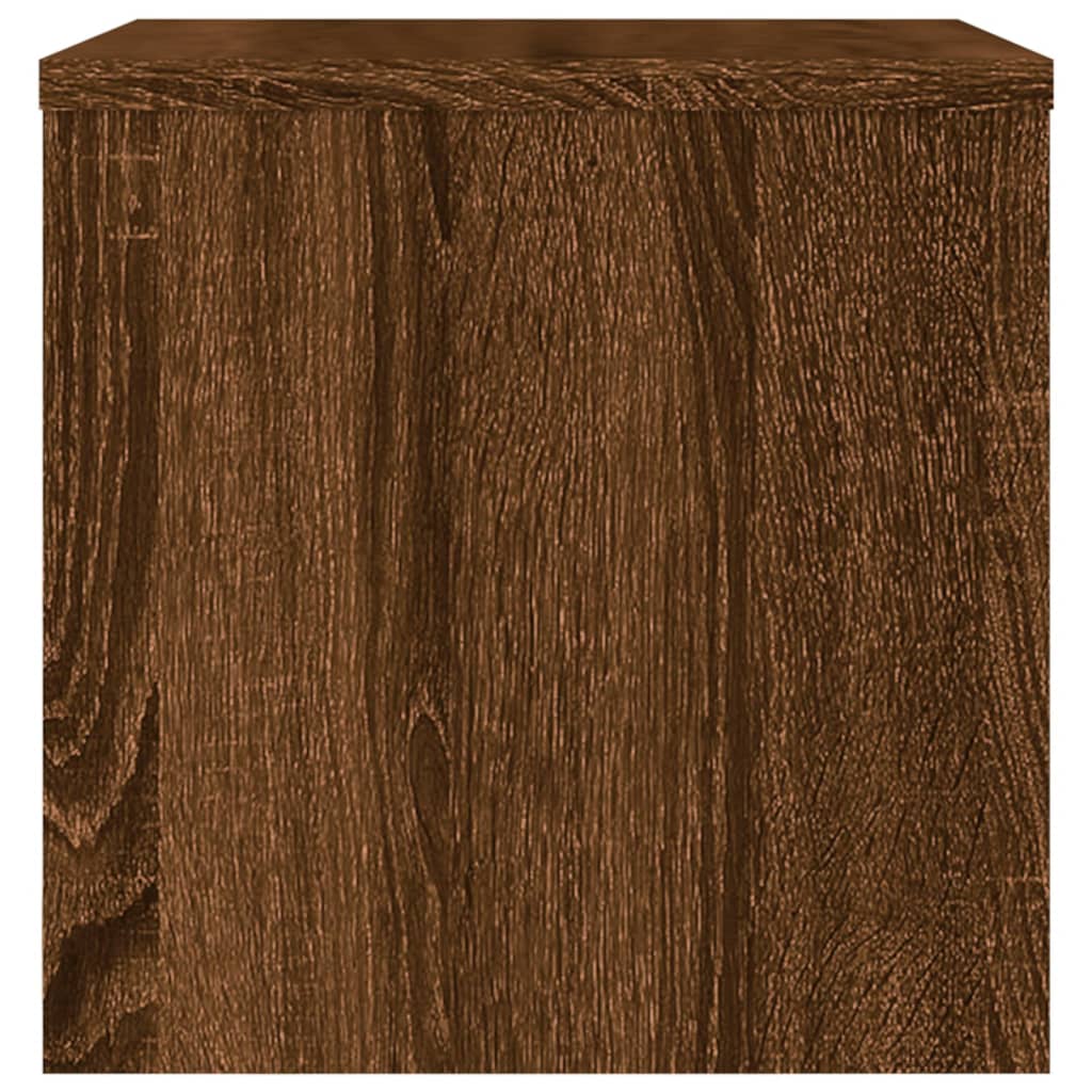 Noptiere, 2 buc., stejar maro, 40x30x30 cm, lemn prelucrat - Lando