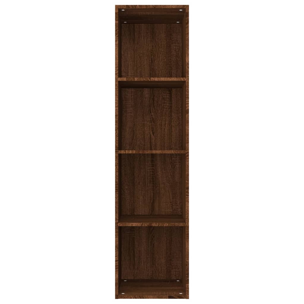Bibliotecă/dulap TV, stejar maro, 36x30x143 cm, lemn prelucrat Lando - Lando
