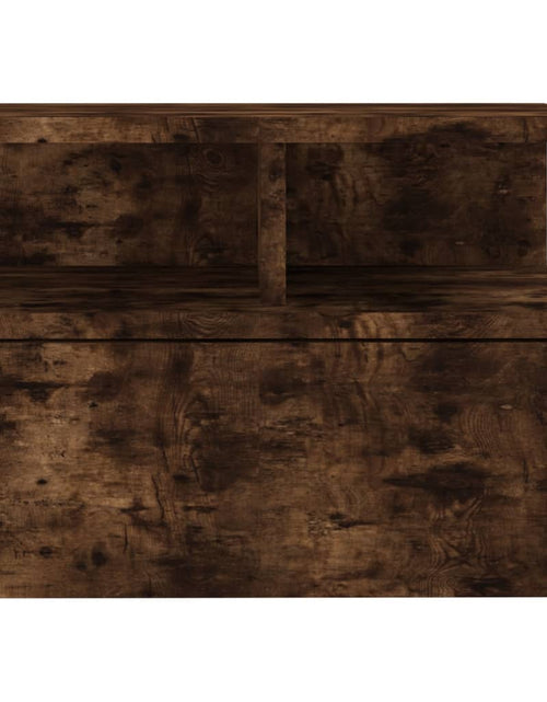 Încărcați imaginea în vizualizatorul Galerie, Noptieră plutitoare, stejar fumuriu, 40x31x27 cm lemn prelucrat - Lando
