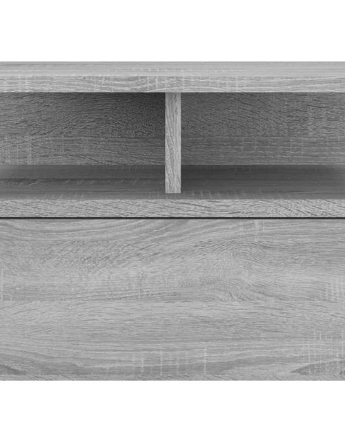 Încărcați imaginea în vizualizatorul Galerie, Noptieră plutitoare, gri sonoma, 40x31x27 cm, lemn prelucrat - Lando
