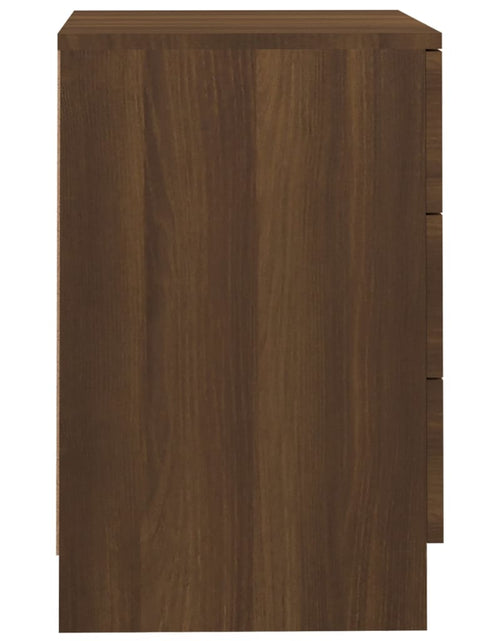 Încărcați imaginea în vizualizatorul Galerie, Noptiere, 2 buc., stejar maro, 38x35x56 cm, lemn prelucrat - Lando
