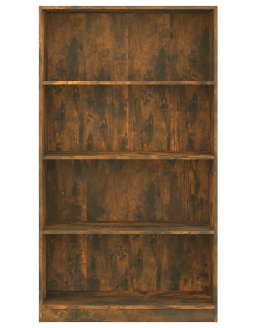 Încărcați imaginea în vizualizatorul Galerie, Bibliotecă 4 niveluri stejar fumuriu 80x24x142 cm lemn compozit Lando - Lando
