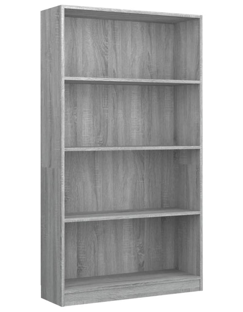 Загрузите изображение в средство просмотра галереи, Bibliotecă cu 4 niveluri gri sonoma 80x24x142 cm lemn compozit Lando - Lando
