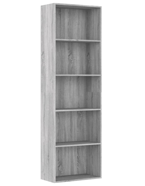 Încărcați imaginea în vizualizatorul Galerie, Bibliotecă 5 niveluri gri sonoma 60x30x189 cm lemn compozit - Lando
