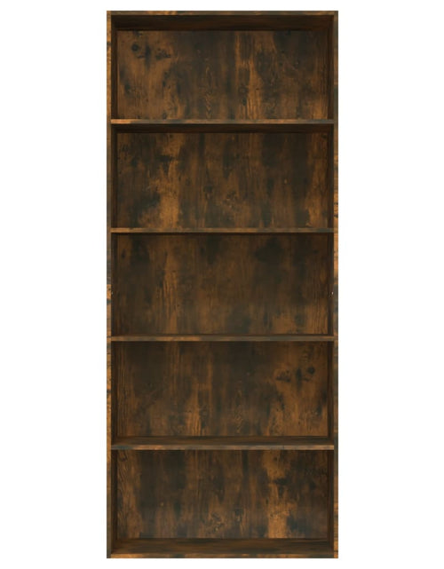Încărcați imaginea în vizualizatorul Galerie, Bibliotecă 5 niveluri stejar fumuriu 80x30x189 cm lemn compozit - Lando
