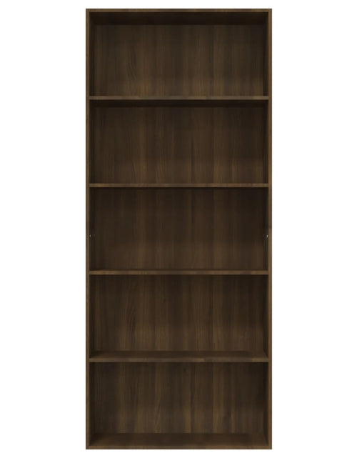 Загрузите изображение в средство просмотра галереи, Bibliotecă 5 niveluri stejar maro 80x30x189 cm lemn compozit - Lando
