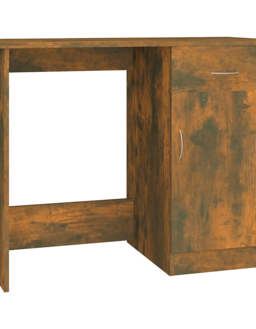 Încărcați imaginea în vizualizatorul Galerie, Birou, stejar fumuriu, 100x50x76 cm, lemn prelucrat - Lando
