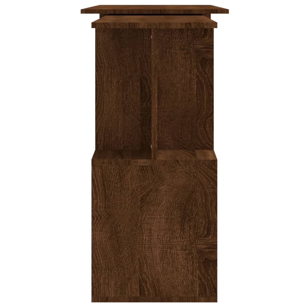 Birou de colț, stejar maro, 200x50x76 cm, lemn prelucrat - Lando
