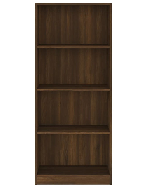 Încărcați imaginea în vizualizatorul Galerie, Bibliotecă cu 4 niveluri stejar maro 60x24x142 cm lemn compozit Lando - Lando

