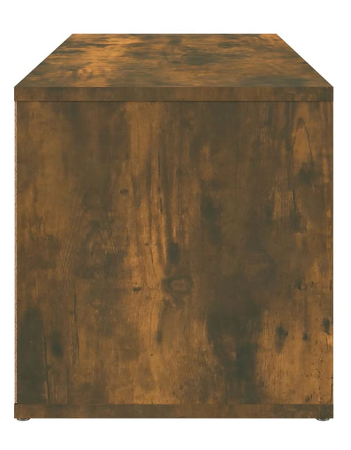 Încărcați imaginea în vizualizatorul Galerie, Comodă TV, stejar fumuriu, 80x34x36 cm, lemn prelucrat Lando - Lando
