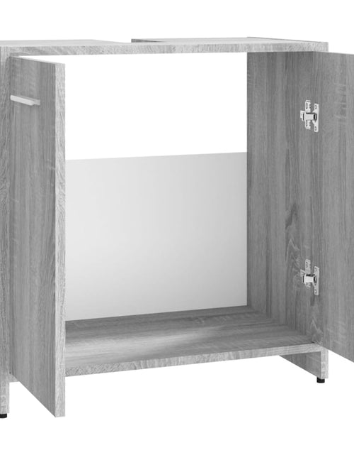 Încărcați imaginea în vizualizatorul Galerie, Dulap de baie, gri sonoma, 60x33x60 cm, lemn prelucrat - Lando
