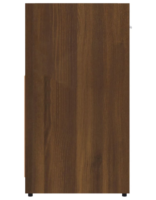 Încărcați imaginea în vizualizatorul Galerie, Dulap de baie, stejar maro, 60x33x60 cm, lemn prelucrat - Lando
