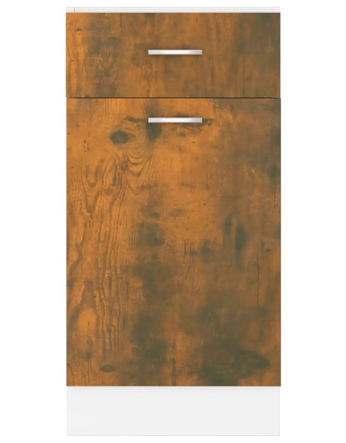 Загрузите изображение в средство просмотра галереи, Dulap inferior de chiuvetă, stejar fumuriu, 40x46x81,5 cm, lemn - Lando
