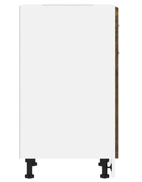 Загрузите изображение в средство просмотра галереи, Dulap inferior de chiuvetă, stejar fumuriu, 50x46x81,5 cm, lemn - Lando
