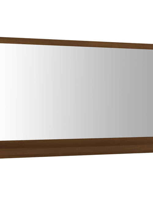 Încărcați imaginea în vizualizatorul Galerie, Oglindă de baie, stejar maro, 60x10,5x37 cm, lemn compozit Lando - Lando
