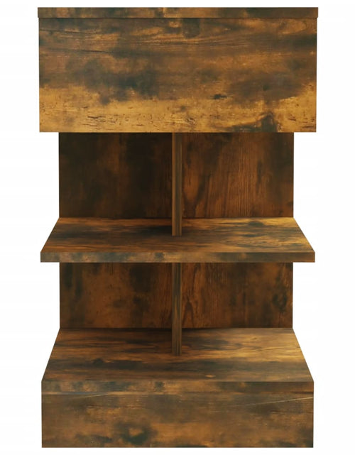 Încărcați imaginea în vizualizatorul Galerie, Noptieră, stejar fumuriu, 40x35x65 cm, lemn prelucrat - Lando
