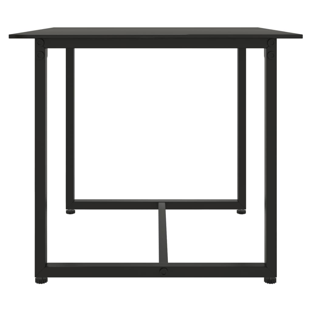 Lando-Set mobilier de exterior cu perne, 3 piese, negru, poliratan- mobila