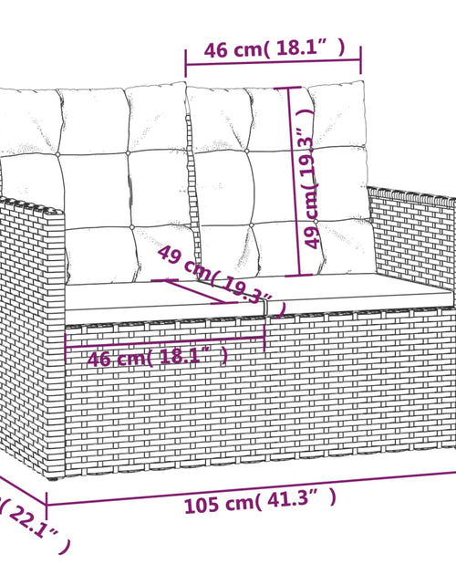 Загрузите изображение в средство просмотра галереи, Set mobilier de exterior cu perne, 4 piese, gri, poliratan Lando - Lando
