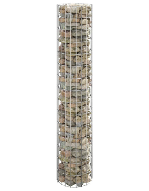 Încărcați imaginea în vizualizatorul Galerie, Stâlp de gabion, Ø30x150 cm, oțel galvanizat, circular Lando - Lando
