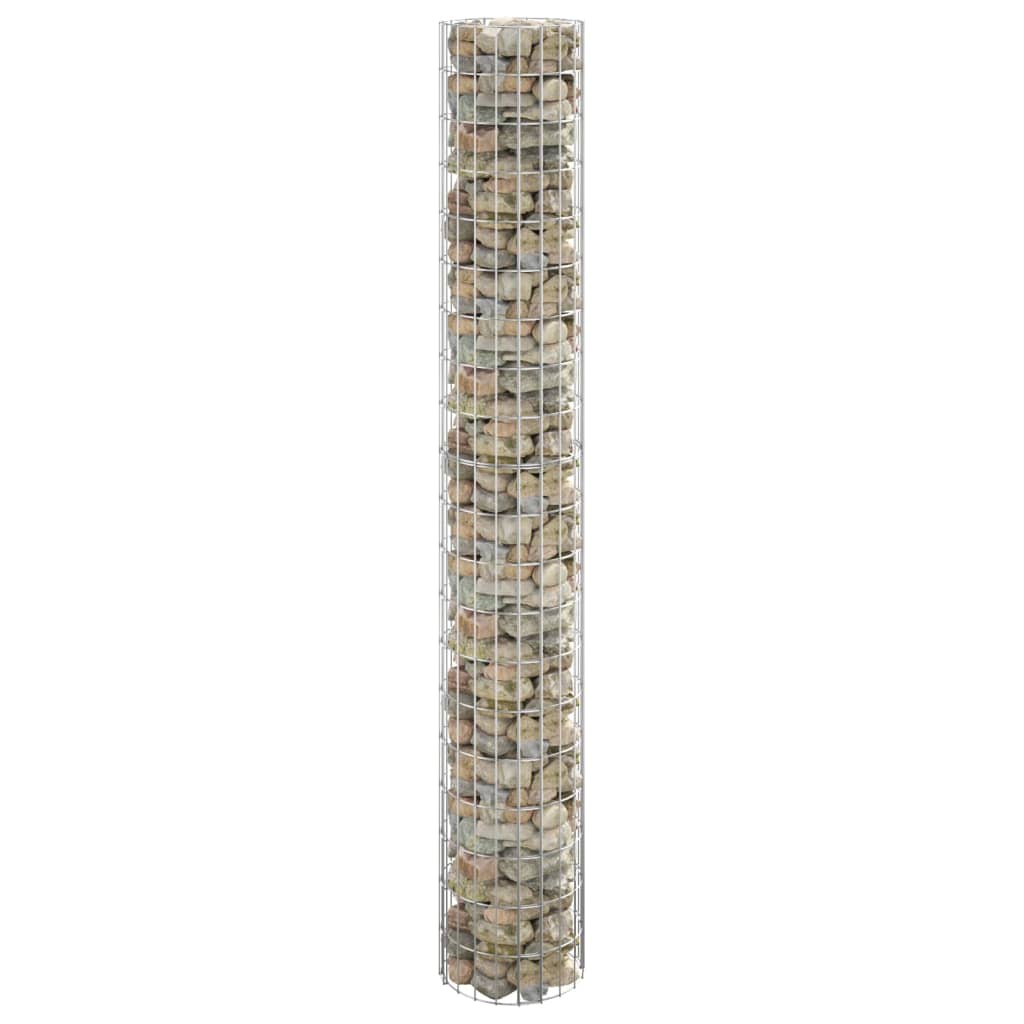 Stâlp de gabion, Ø30x200 cm, oțel galvanizat, circular Lando - Lando