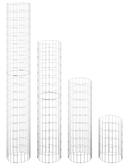 Încărcați imaginea în vizualizatorul Galerie, Straturi înălțate gabion 4 buc. Ø30x50/100/150/200 cm circulare Lando - Lando
