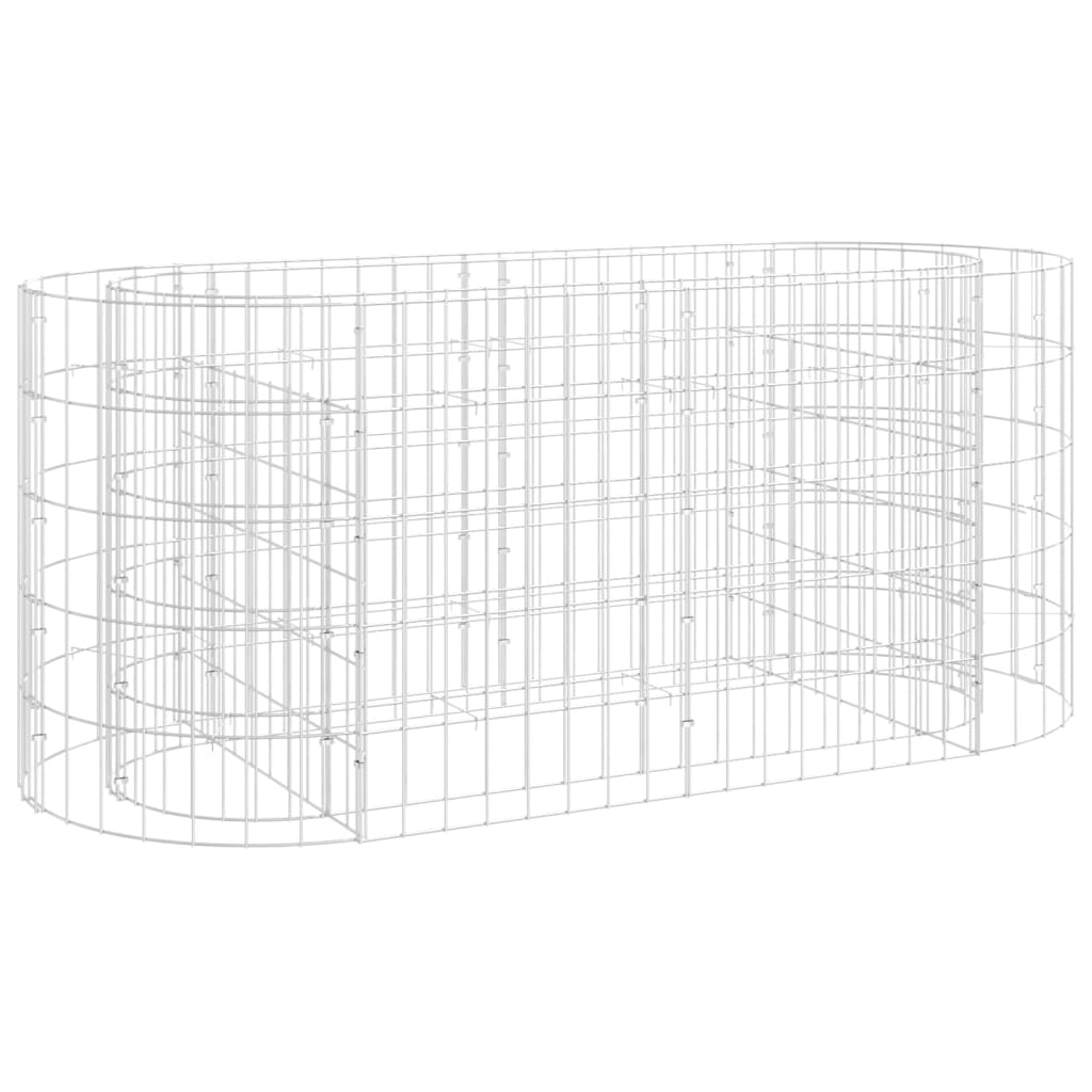 Strat înălțat gabion, 120x50x50 cm, fier galvanizat Lando - Lando