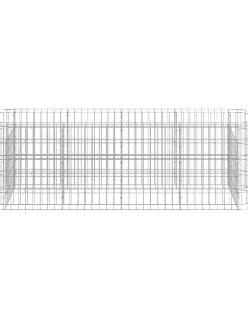 Загрузите изображение в средство просмотра галереи, Strat înălțat gabion, 190x50x50 cm, fier galvanizat Lando - Lando
