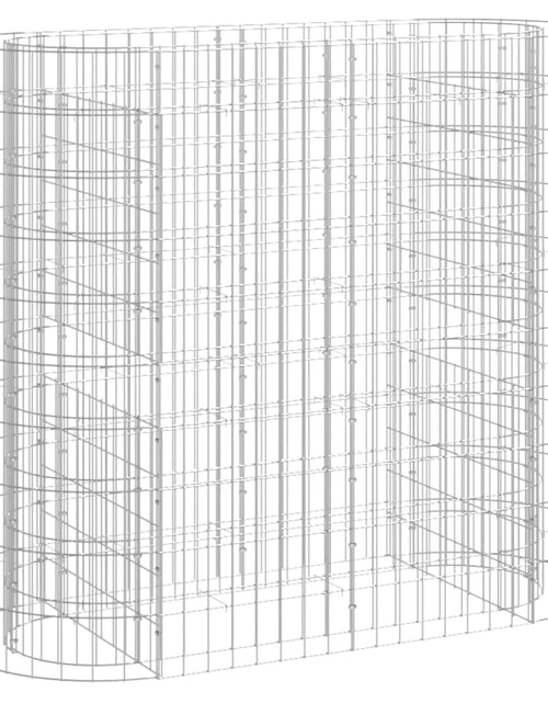 Загрузите изображение в средство просмотра галереи, Strat înălțat gabion, 120x50x100 cm, fier galvanizat Lando - Lando
