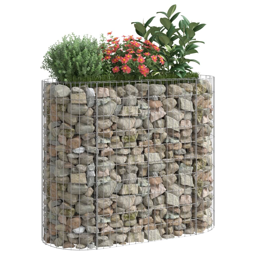 Strat înălțat gabion, 120x50x100 cm, fier galvanizat Lando - Lando