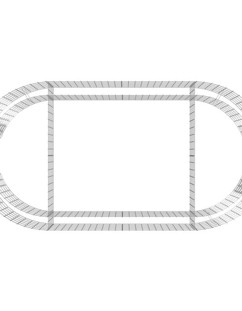 Încărcați imaginea în vizualizatorul Galerie, Strat înălțat gabion, 200x100x50 cm, fier galvanizat Lando - Lando
