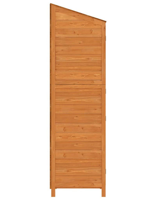 Загрузите изображение в средство просмотра галереи, Șopron de grădină, maro, 55x52x174,5 cm, lemn masiv de brad Lando - Lando
