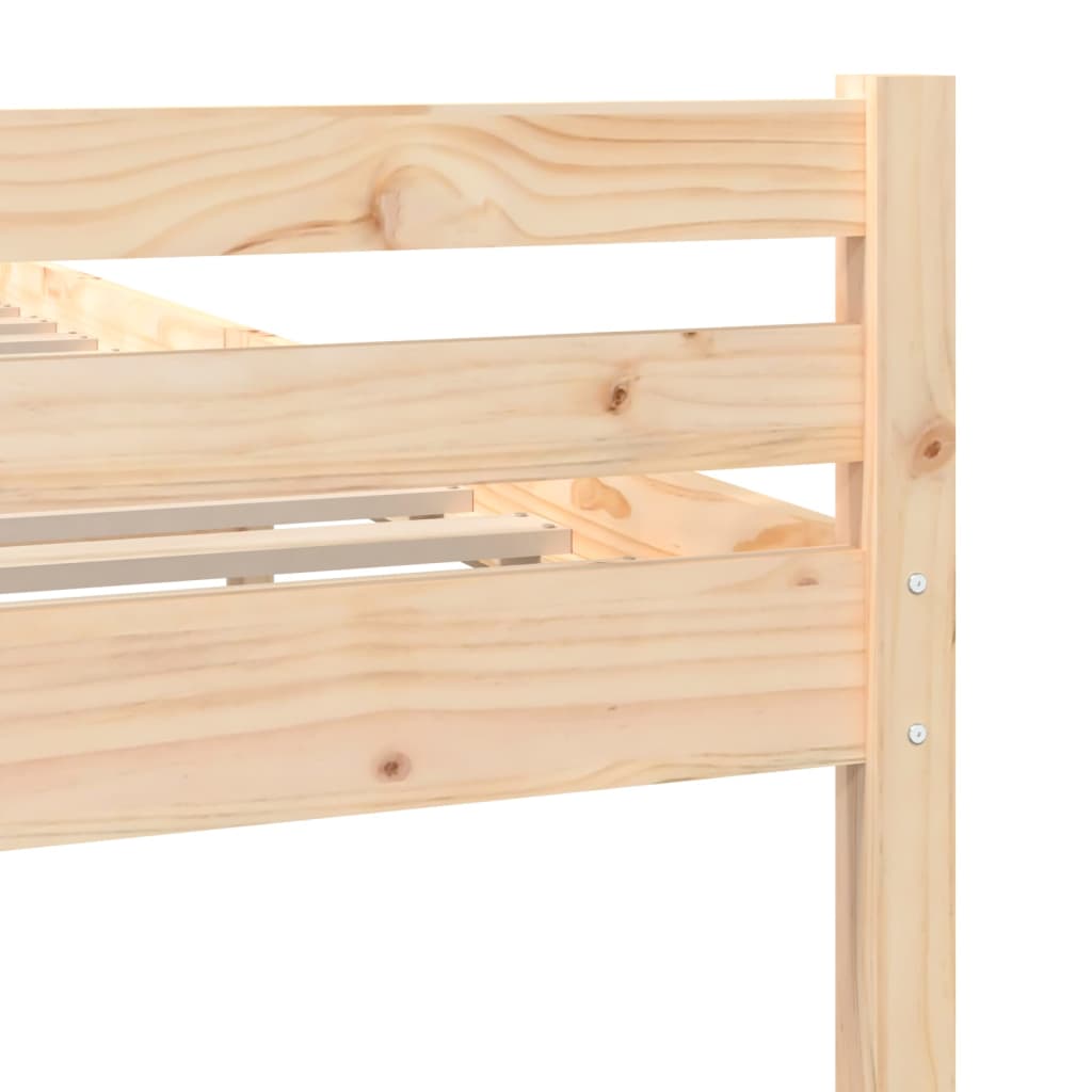 Cadru de pat, 140x200 cm, lemn masiv - Lando