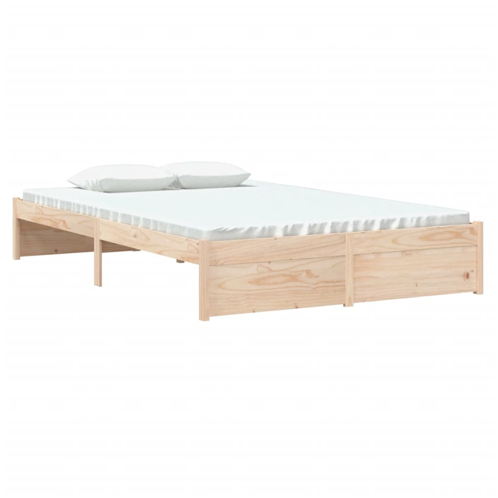 Cadru de pat, 120x200 cm, lemn masiv - Lando